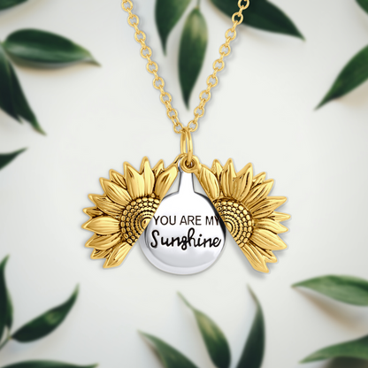 You Are My Sunshine Necklace With Open Locket